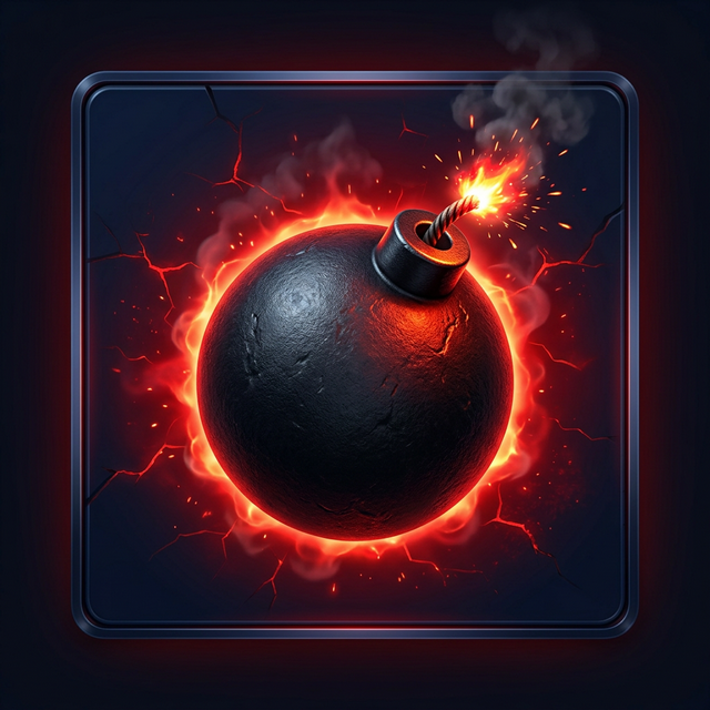 Mina explosiva del juego Mines